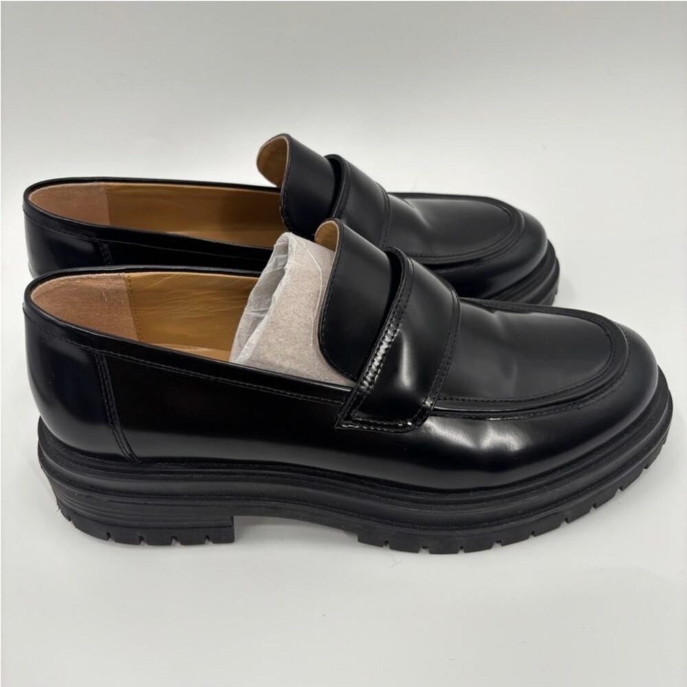 Tony Bianco Wiz Loafer in Black Hi Shine - Picture 3 of 9
